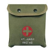 Bolsa de primeros auxilios M-1 verde selva con cruz (estuche vacío)