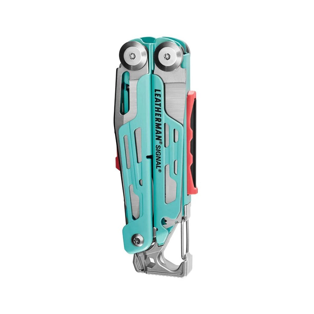 Leatherman SIGNAL AQUA STAINLESS alicates multifunción plegables con 19 herramientas