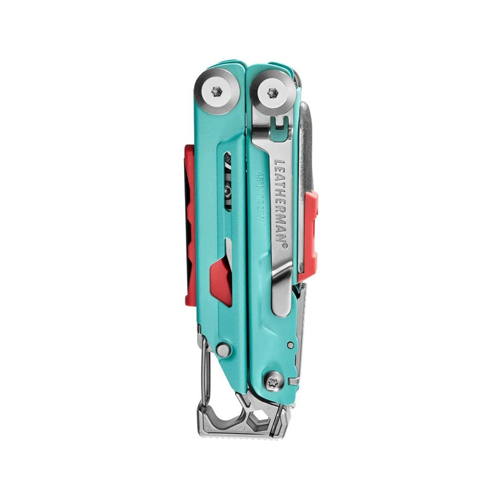 Leatherman SIGNAL AQUA STAINLESS alicates multifunción plegables con 19 herramientas