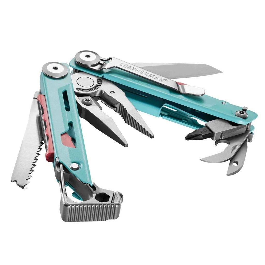 Leatherman SIGNAL AQUA STAINLESS alicates multifunción plegables con 19 herramientas