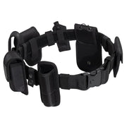 Cinturón DELUXE MODULAR DUTY negro con fundas, poliéster y hebilla plástica