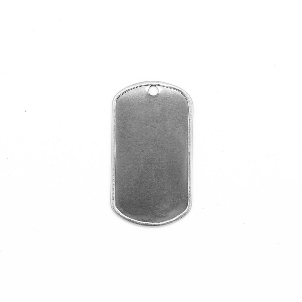 Placa identificativa DOG TAG US de acero inoxidable, vendida por unidad