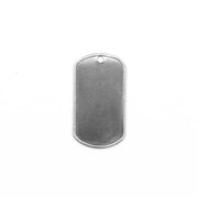 Placa identificativa DOG TAG US de acero inoxidable, vendida por unidad