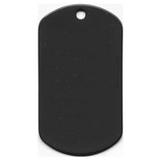 Placa identificativa US de acero inoxidable con superficie negra