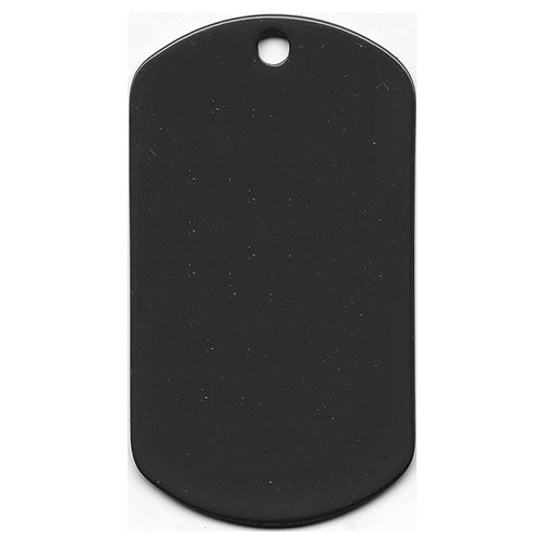 Placa identificativa US de acero inoxidable con superficie negra