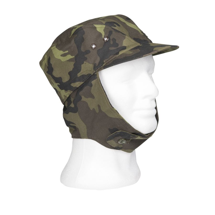 Gorra AČR vz.95 bosque con visera y orejeras, panel velcro y 4 ventilaciones