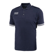 Polo MARINE NATIONALE de manga corta con rayas y bolsillo frontal