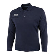 Polo manga larga MARINE NATIONALE con bolsillo frontal
