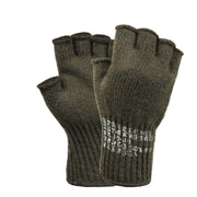 Guantes de lana sin dedos US verde, producto militar