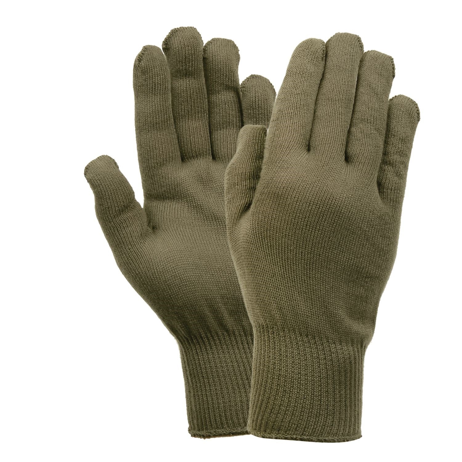 Guantes de invierno US negros elásticos de polipropileno, talla única, fabricados en EE. UU.