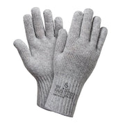 Guantes de lana US grises, tejido de punto, 70% lana y 30% nylon (8418GRY)