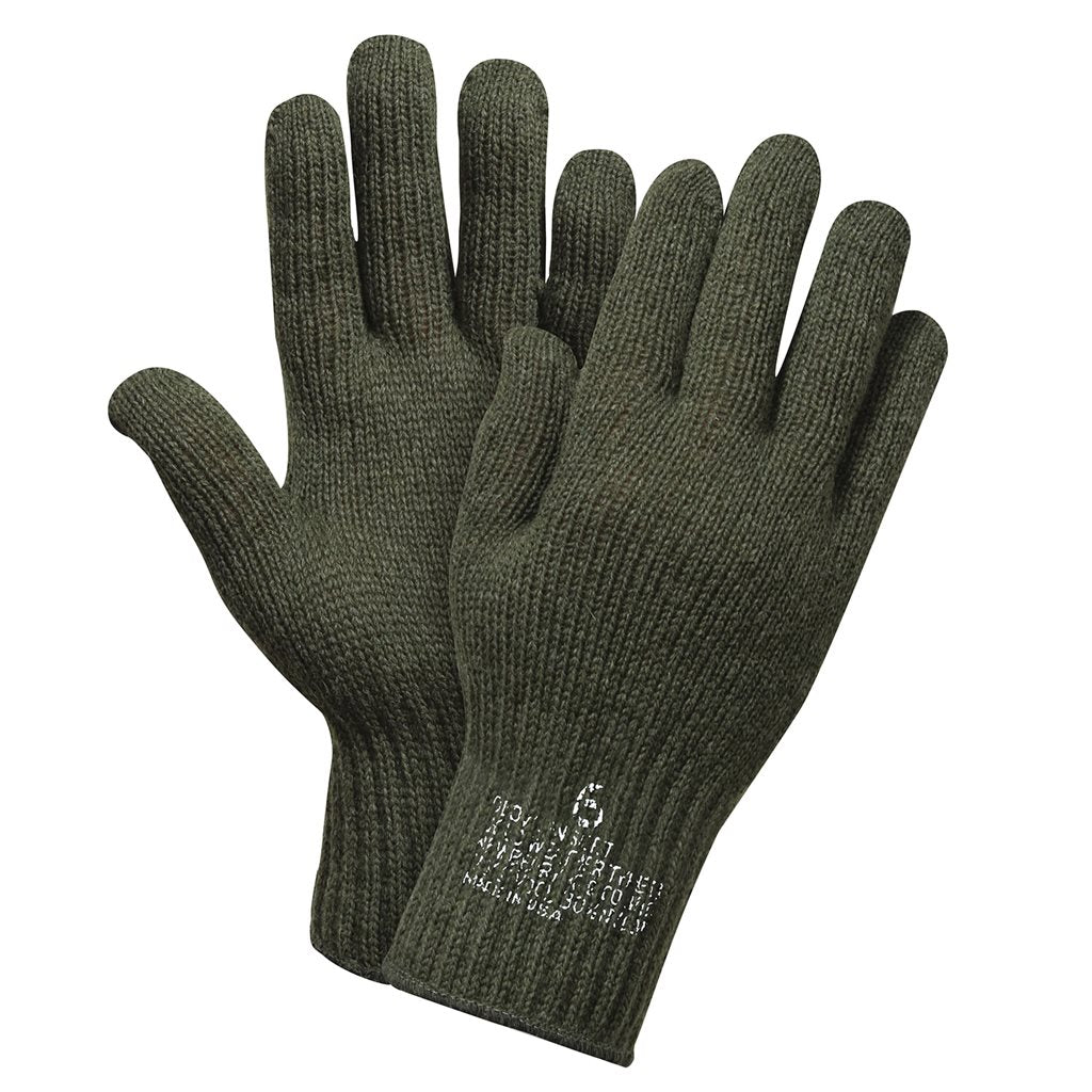 Guantes de lana US verdes, 70% lana 30% nylon, modelo 8418OD