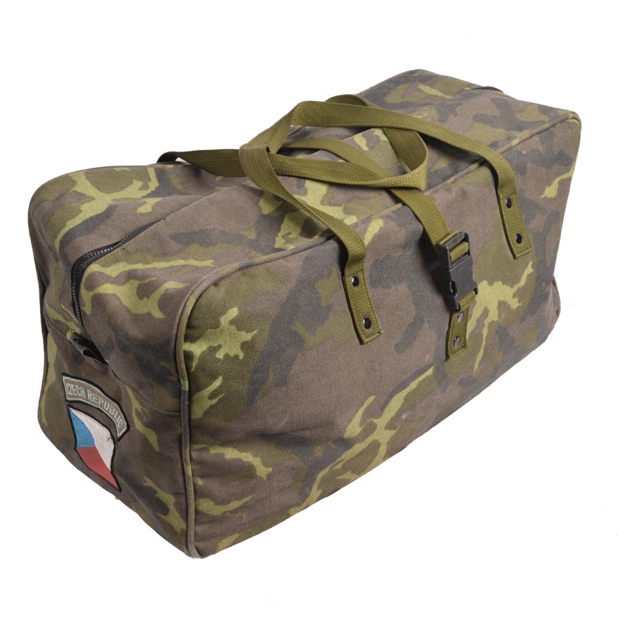 Bolsa AČR JEZEVČÍK Cordura vz.95 camuflaje bosque usada 63x28x25 cm