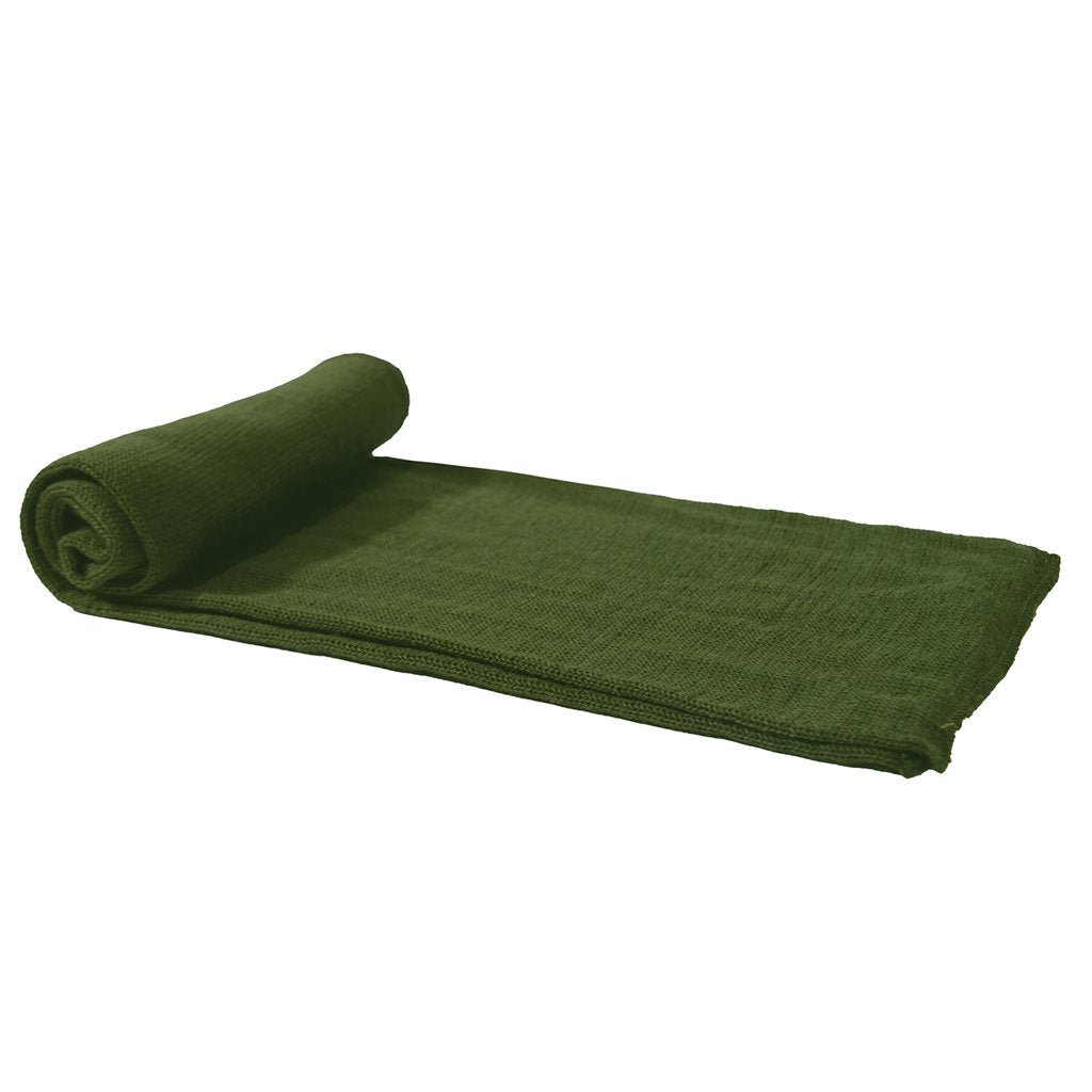 Bufanda de lana doble capa verde Rothco, imagen del producto