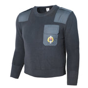 Jersey SK gris con bolsillo frontal y hombreras - imagen del producto