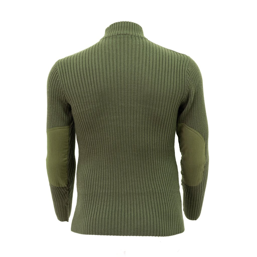 Suéter AČR vz.95 verde, manga larga con cuello acanalado y puños elásticos