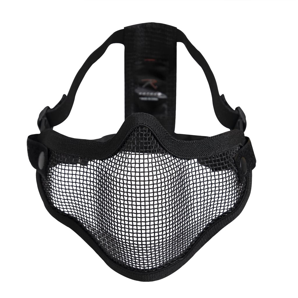 Máscara de malla CARBON protectora verde para nariz y boca con correas elásticas ajustables