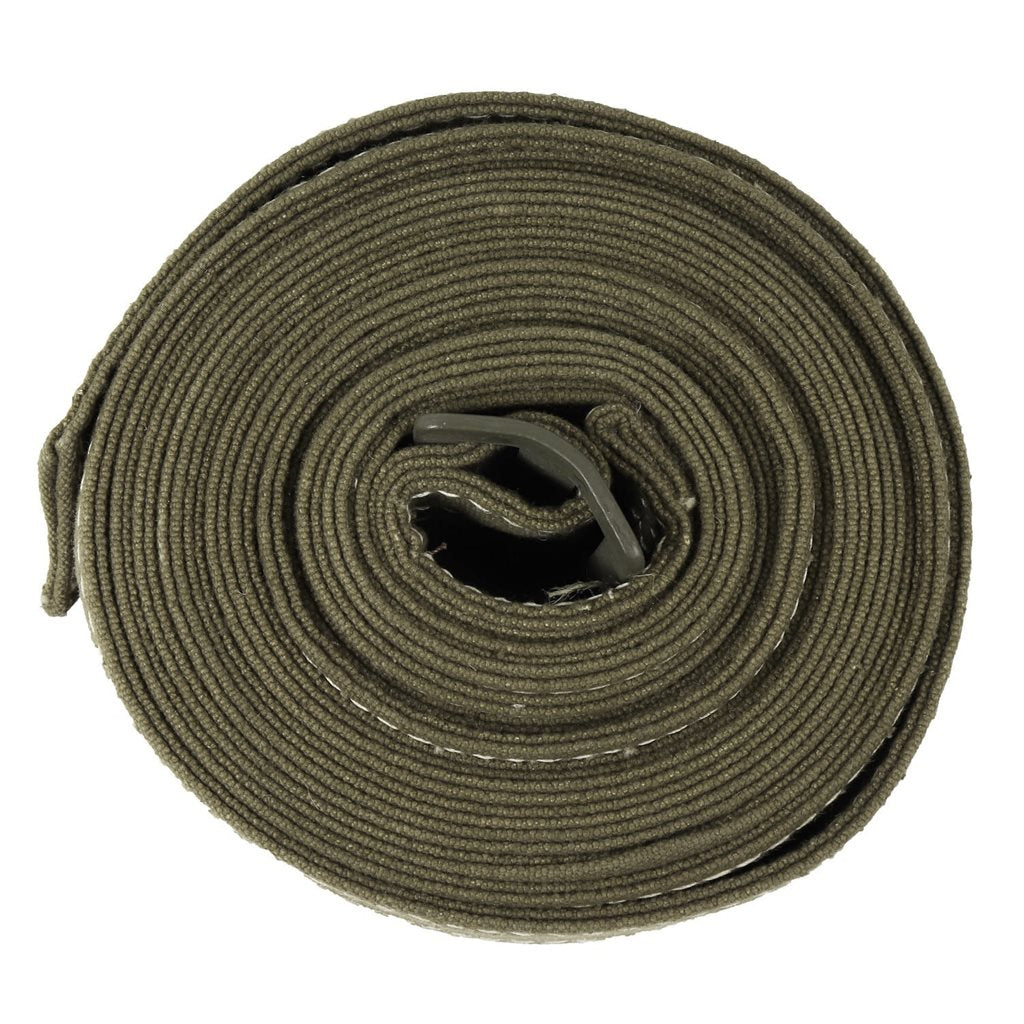 Correa textil ČSLA cosida, ancho 6 cm, largo 3,30 m, hebilla metálica