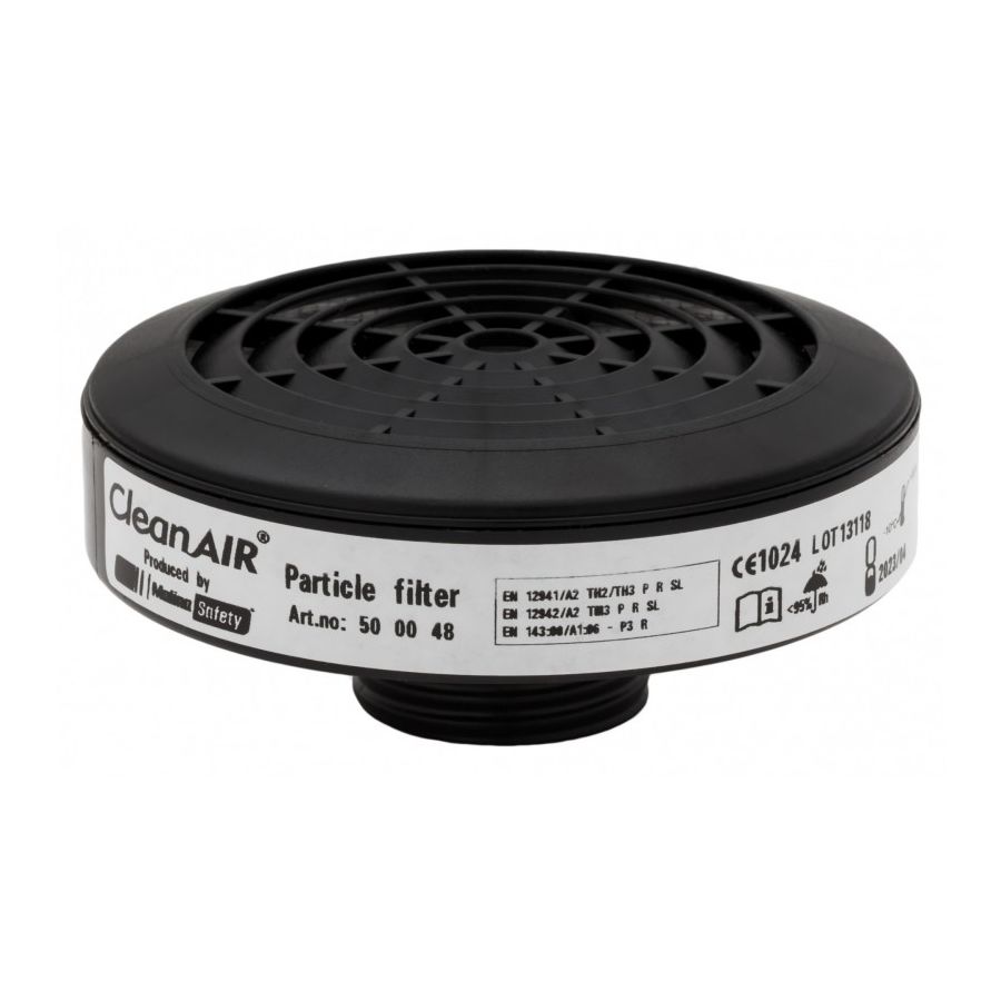 Filtro P3 AVEC para mascarilla de gas CleanAir AVEC, rosca 40x1/7