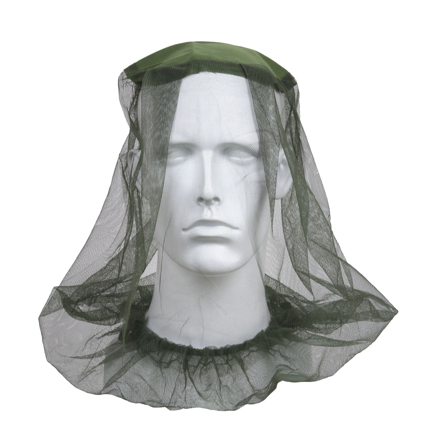 Mosquitera para la cabeza MOSKITO con borde elástico, nylon y malla de poliéster