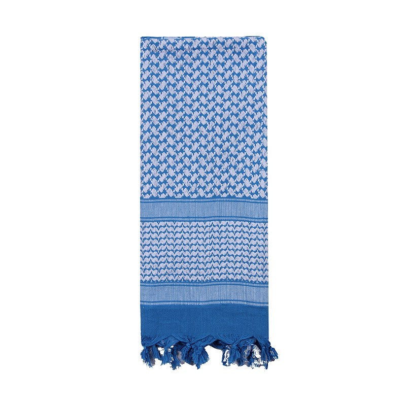 Pañuelo Shemagh 105 x 105 cm gris-negro de algodón, vista del producto
