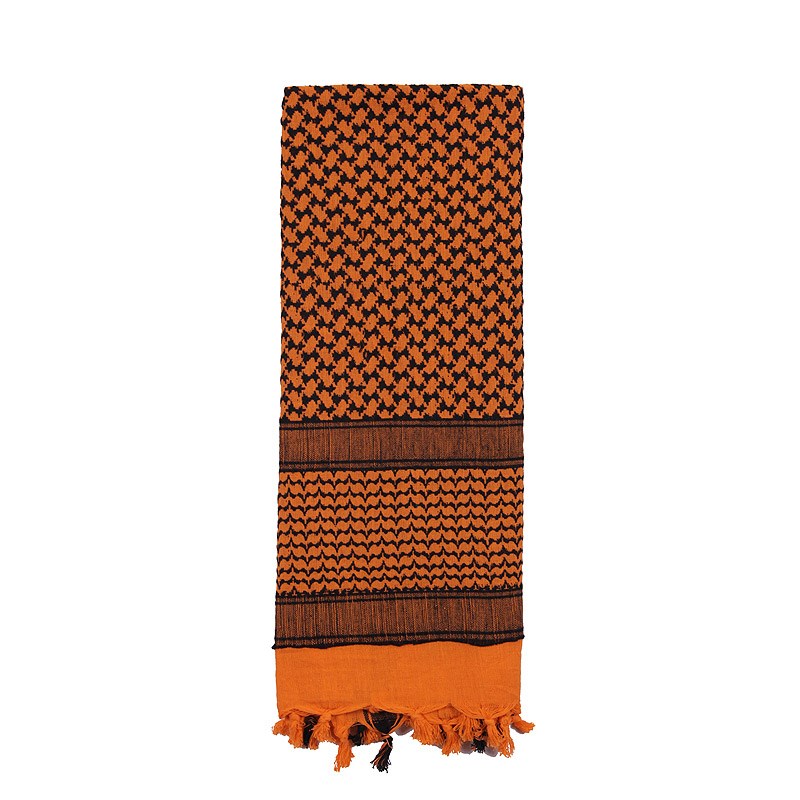 Pañuelo Shemagh 105 x 105 cm gris-negro de algodón, vista del producto