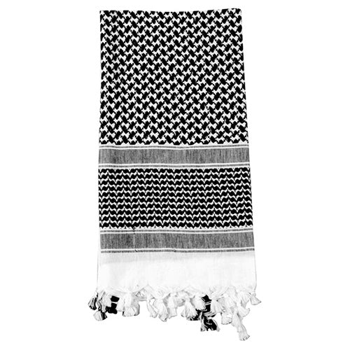 Pañuelo Shemagh 105 x 105 cm gris-negro de algodón, vista del producto