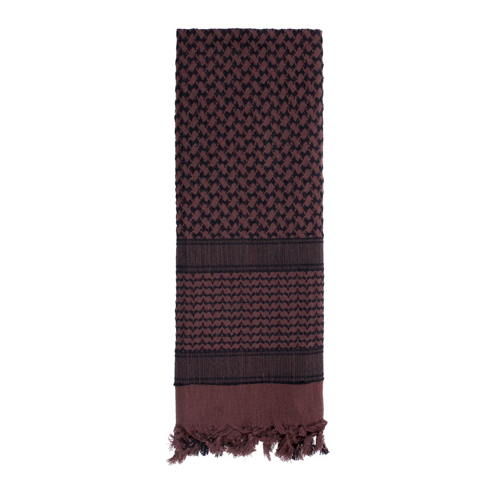 Pañuelo Shemagh 105 x 105 cm gris-negro de algodón, vista del producto