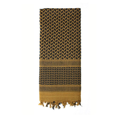 Pañuelo Shemagh 105 x 105 cm gris-negro de algodón, vista del producto