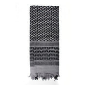 Pañuelo Shemagh 105 x 105 cm gris-negro de algodón, vista del producto