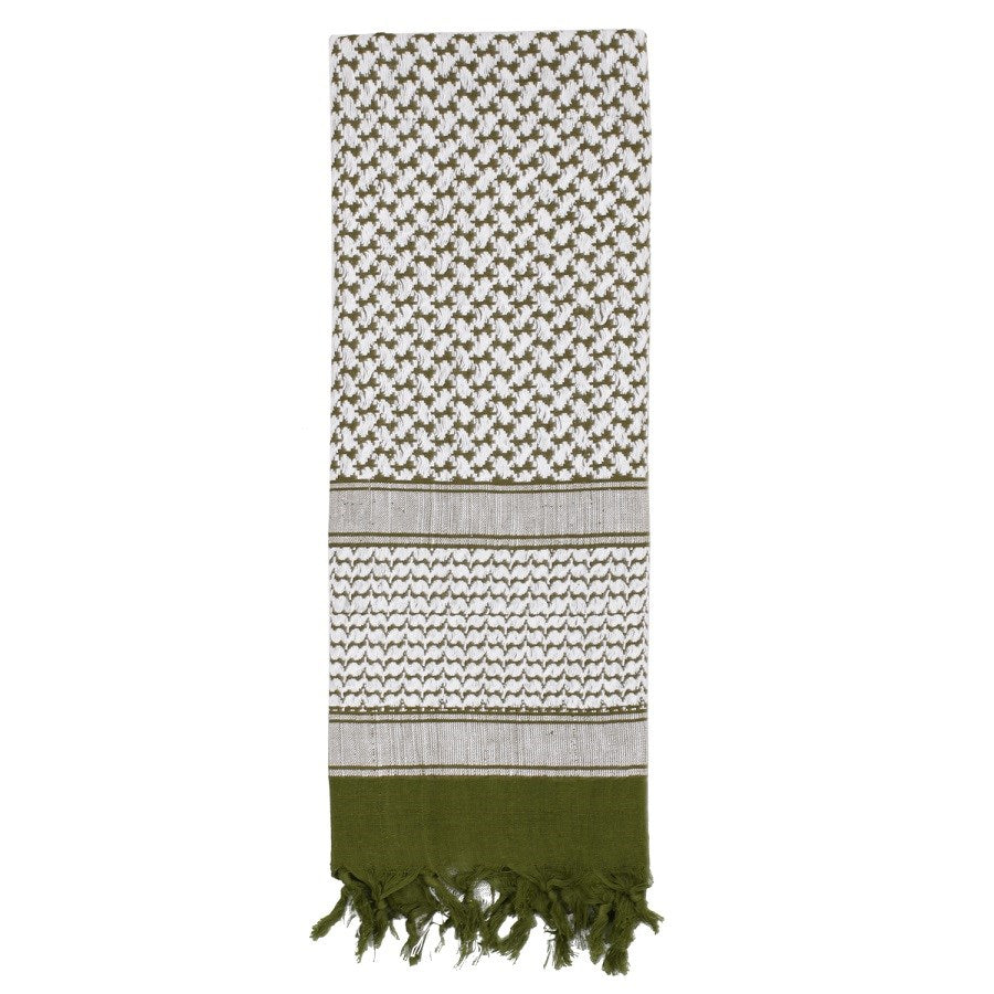 Pañuelo Shemagh 105 x 105 cm gris-negro de algodón, vista del producto