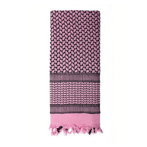 Pañuelo Shemagh 105 x 105 cm gris-negro de algodón, vista del producto