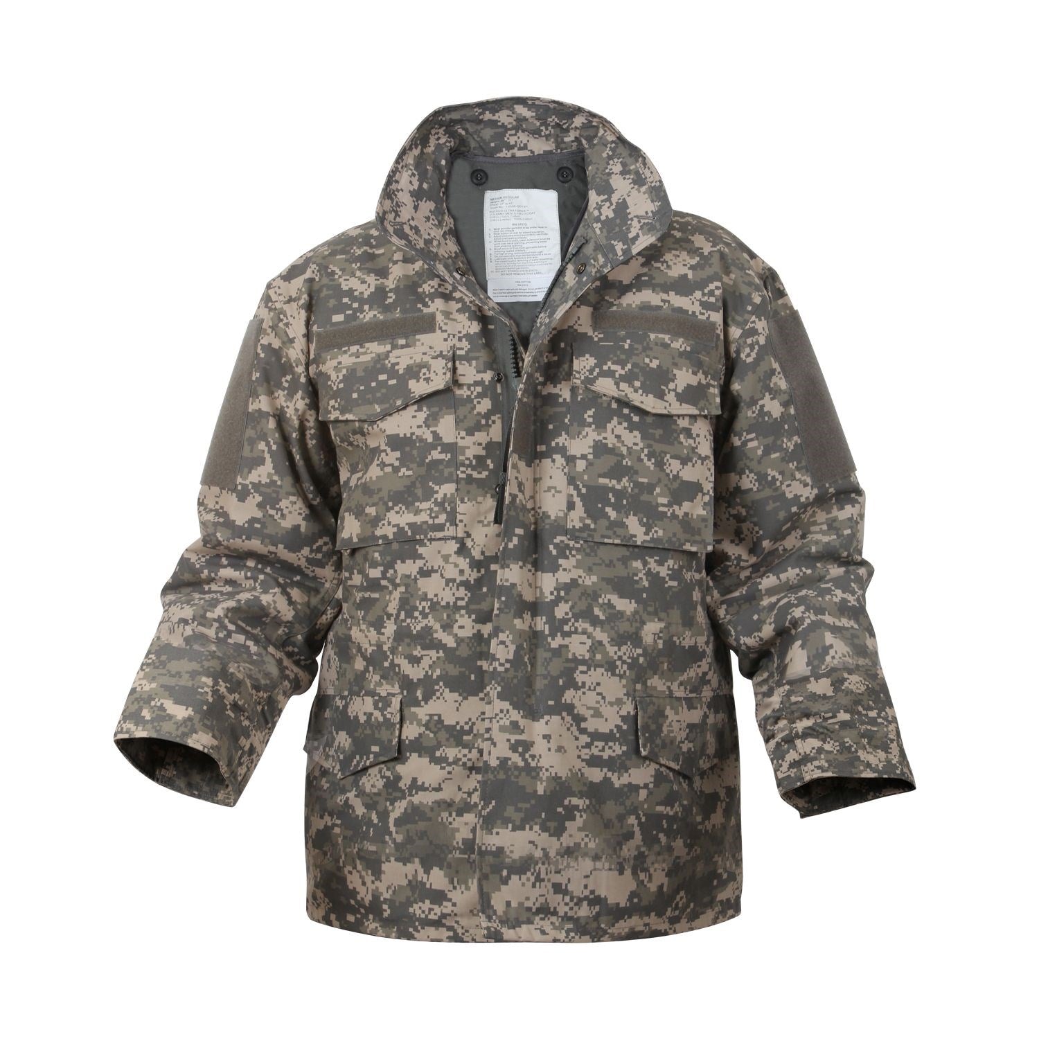 Chaqueta US M65 Ultra Force ACU Digital con forro acolchado desmontable y paneles VELCRO
