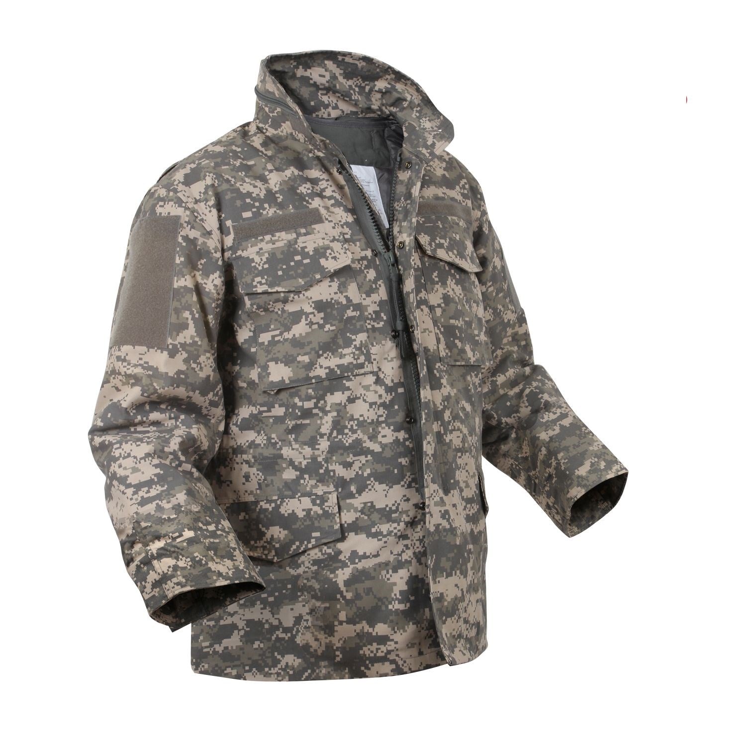 Chaqueta US M65 Ultra Force ACU Digital con forro acolchado desmontable y paneles VELCRO