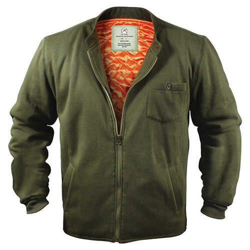 Chaqueta Rothco Flyers Intermediate Fleece con forro acolchado naranja y tejido mezcla algodón/polyester