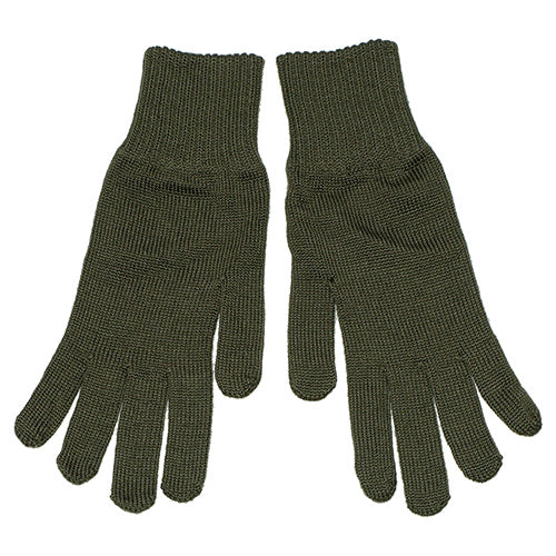 Guantes de dedos verdes ČSLA/AČR tejidos, original militar
