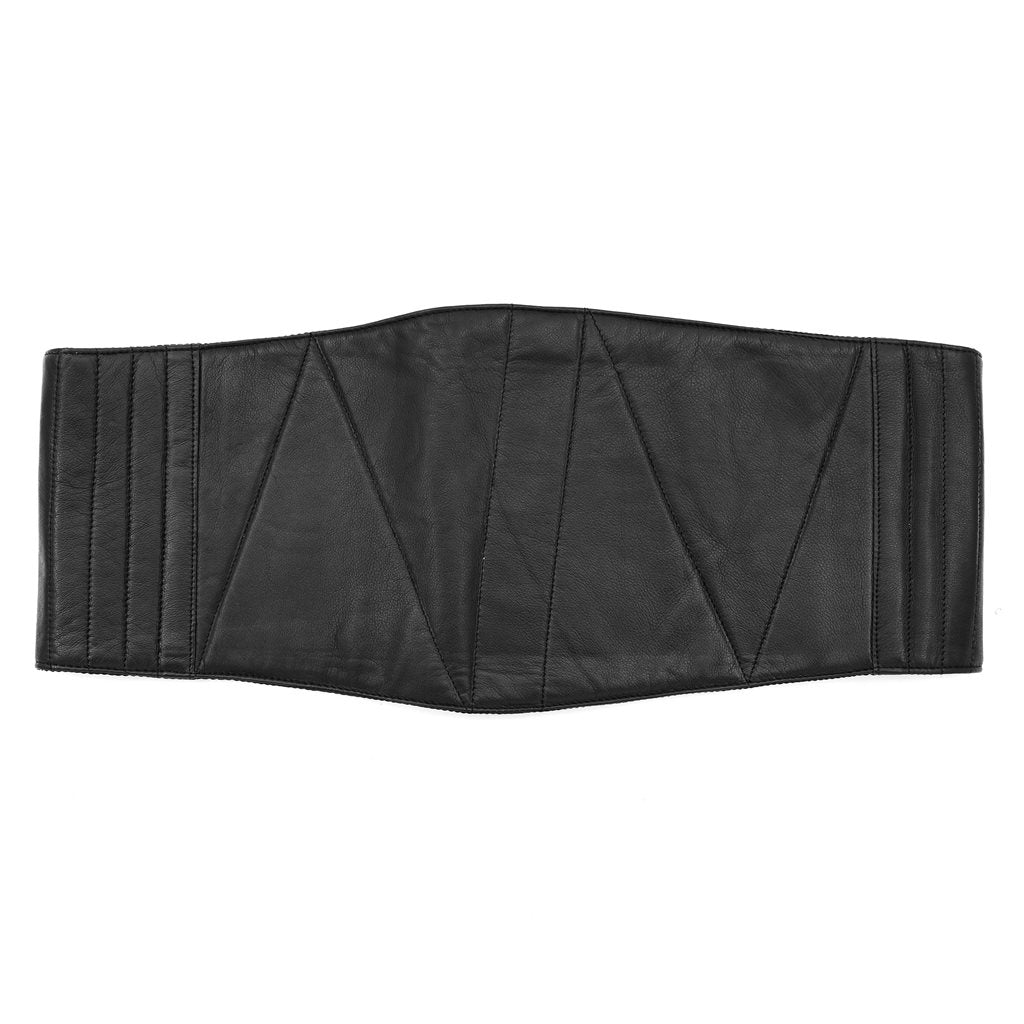 Cinturón lumbar AČR ledviňák negro, cinturón bederní militar con hebilla ajustable