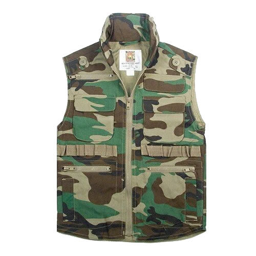 Chaleco infantil Ranger Woodland Rothco, 8 bolsillos, 60% algodón 40% poliéster