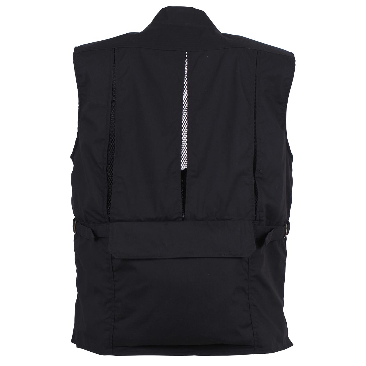 Chaleco negro con 27 bolsillos - vista frontal del producto