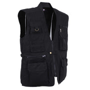 Chaleco negro con 27 bolsillos - vista frontal del producto