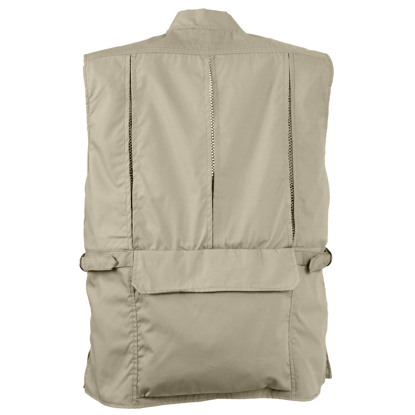 Chaleco Vesta Concealed khaki con 27 bolsillos