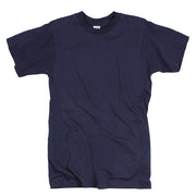Camiseta US GI azul marino 100% algodón, modelo irregular - vista frontal