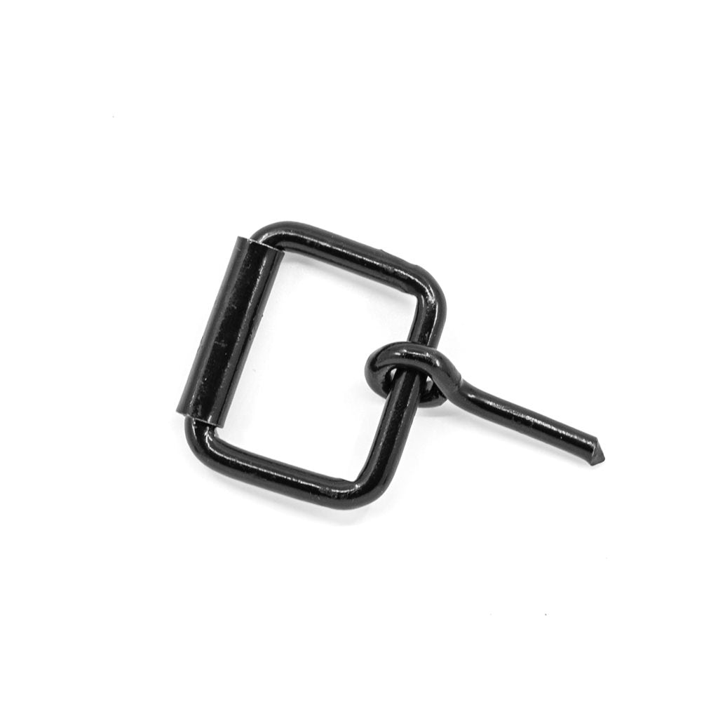 Hebilla de marroquinería 30 mm negra en acero, original militar