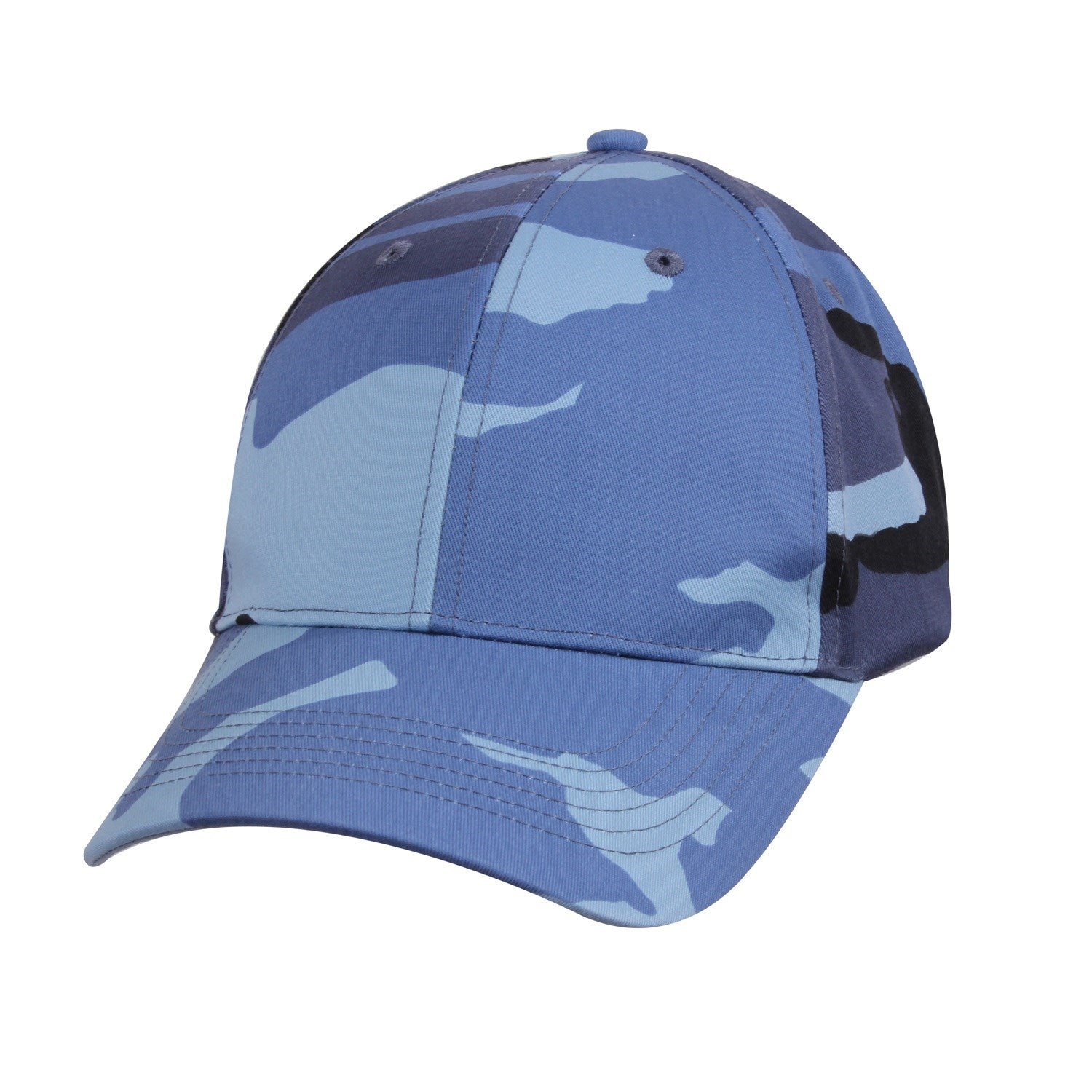 Gorra de béisbol Supreme Low en camuflaje azul cielo, seis paneles