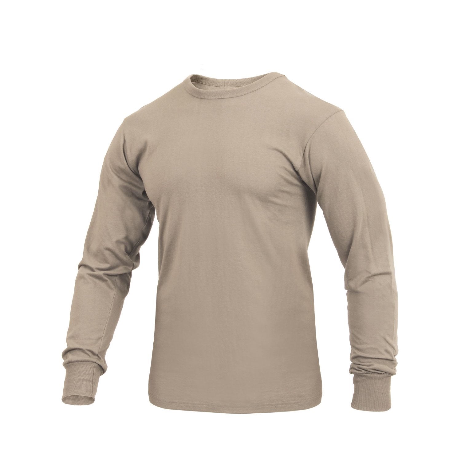 Camiseta Rothco KHAKI de manga larga en algodón