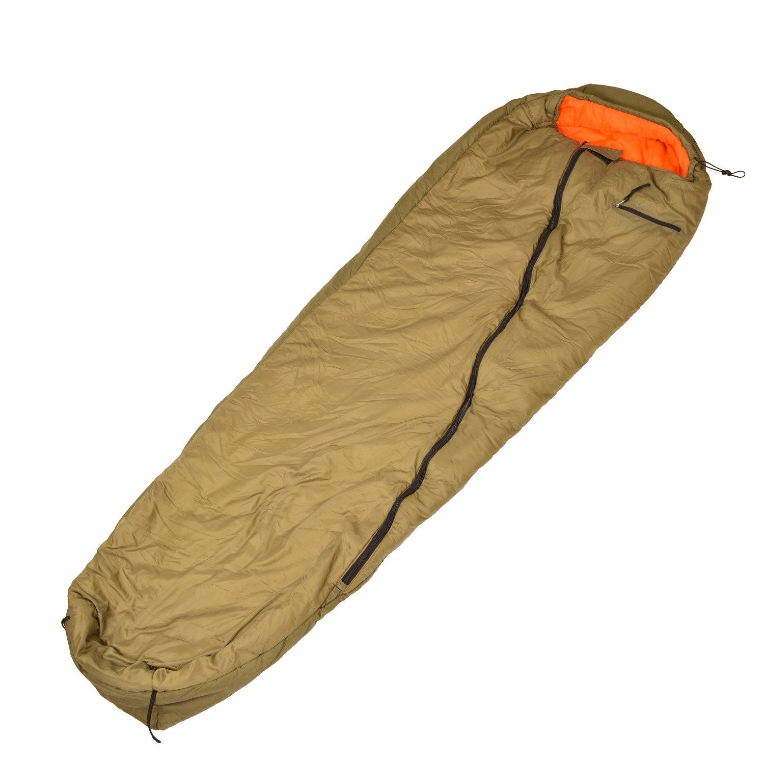Saco de dormir AČR vz.2000 PZ invierno verde-naranja con funda compresora