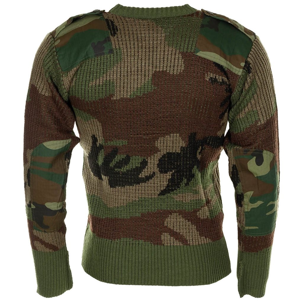 Jersey militar francés CCE cuello en V 60% lana 40% poliéster