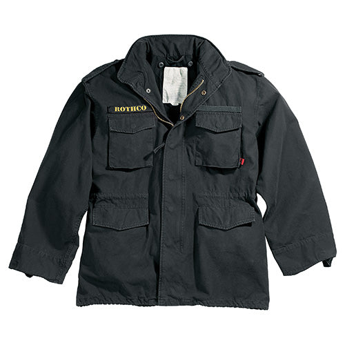 Chaqueta US M65 VAGE negra, estilo vintage para uso urbano