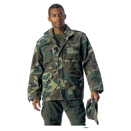 Chaqueta US M65 VAGE WOODLAND en patrón woodland