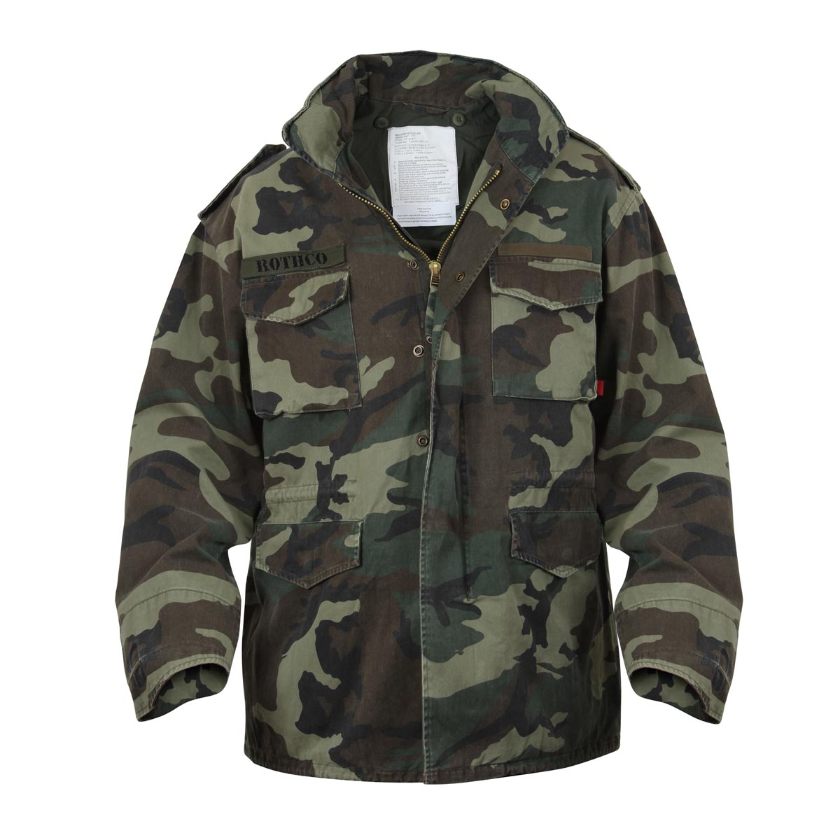 Chaqueta US M65 VAGE WOODLAND en patrón woodland